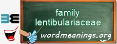 WordMeaning blackboard for family lentibulariaceae